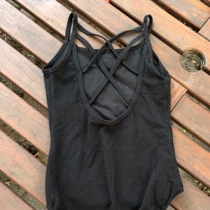Black ballet leotard size 6x or 7